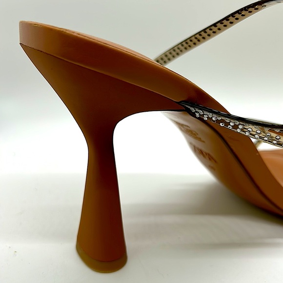 Zara Bling Jewel Tan Strappy High Heels EUC Size 40/USA Size 9 🔥🔥 - Picture 4 of 8